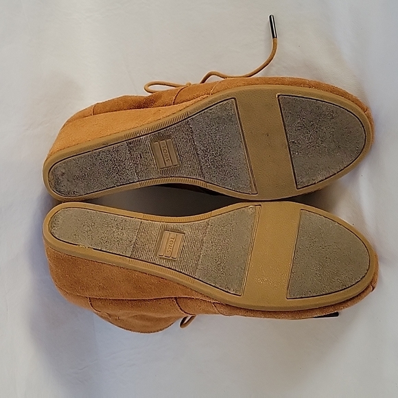 TOMS Tab Suede Lace-Up Wedge Boot Bootie Size 11 - Picture 13 of 14